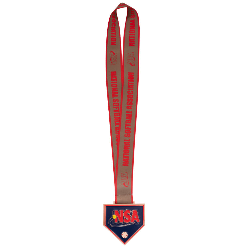 NSA Homeplate Medal - Gold/Silver/Bronze