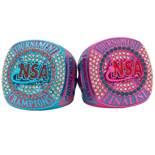 NSA Tournament Ring - Pink and Blue