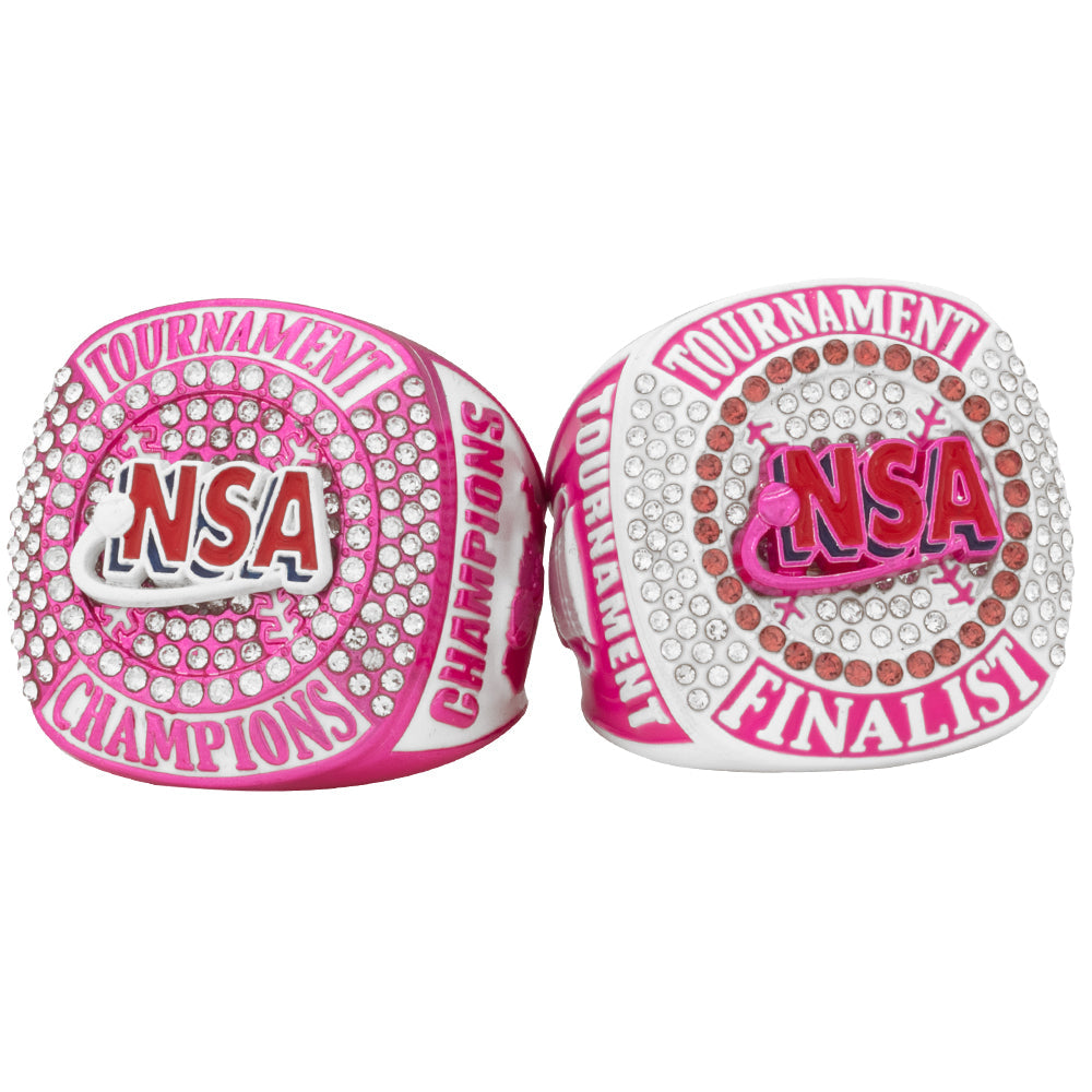 NSA Tournament Ring - Pink and White