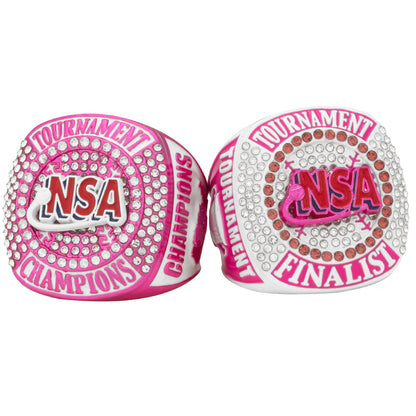 NSA Tournament Ring - Pink and White