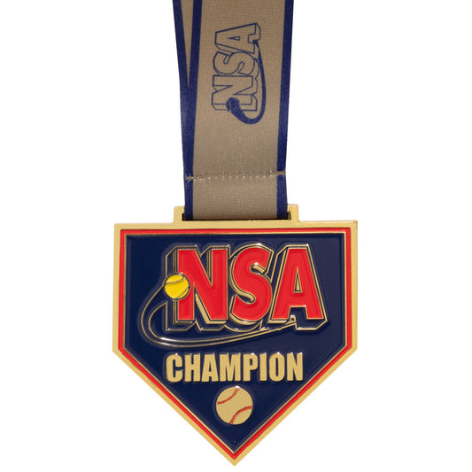 NSA Homeplate Medal - Gold/Silver/Bronze