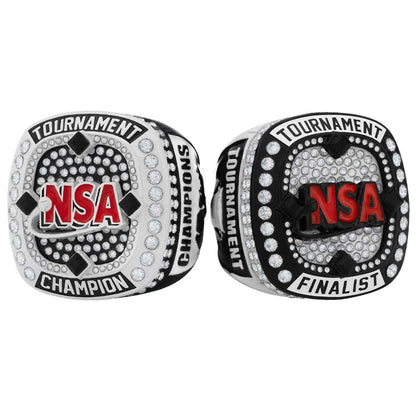 NSA Black/White Tournament Ring