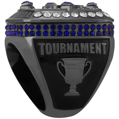 NSA Gun Metal Red/Blue Tournament Ring
