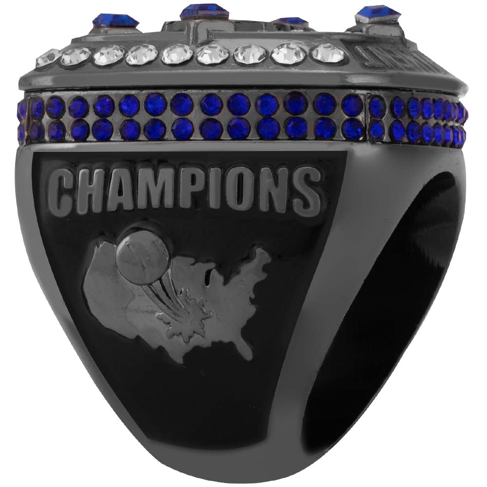 NSA Gun Metal Red/Blue Tournament Ring