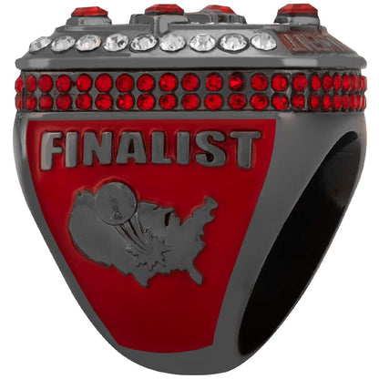 NSA Gun Metal Red/Blue Tournament Ring