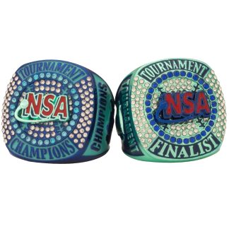 NSA Tournament Rings- Blue & Teal